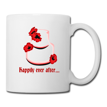 Hochzeit Tasse - für immer und ewig glücklich hochzeitstorte idee