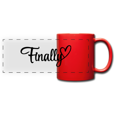 Hochzeit Tasse - finally wedding Party Hochzeit Mr & Mrs Herz