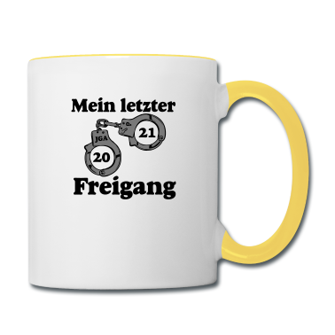 Hochzeit Tasse - JGA 2021 Mein letzter Freigang ...-