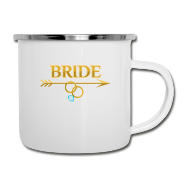 Hochzeit Emaille Tasse - Braut Junggesellinnenabschied Hochzeitsfeier