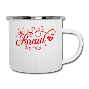 Hochzeit Emaille Tasse - Team Braut Hochzeitsfeier