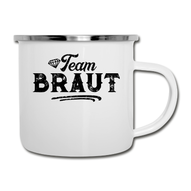Hochzeit Emaille Tasse - Team Braut Hochzeitsfeier