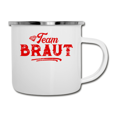 Hochzeit Emaille Tasse - Team Braut Hochzeitsfeier