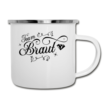 Hochzeit Emaille Tasse - Team Braut Hochzeitsfeier