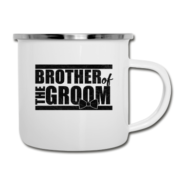 Hochzeit Emaille Tasse - Hochzeitsfeier Heiraten Bruder des Bräutigam