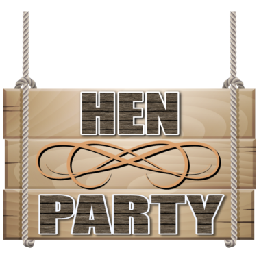 Motiv Hen Party rustikale Hochzeitsfeier Zeichen