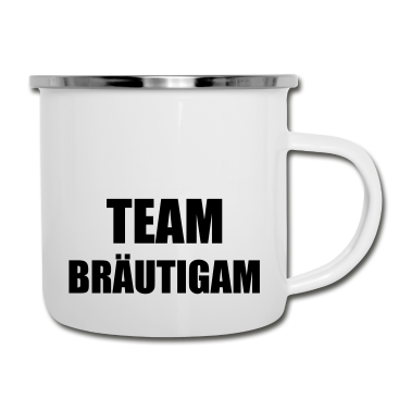 Hochzeit Emaille Tasse - Team Bräutigam Hochzeit Heiraten Feiern Saufen
