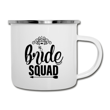 Hochzeit Emaille Tasse - Braut Squad 2