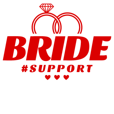 Motiv Braut Support Herz Team