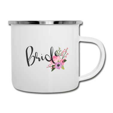 Hochzeit Emaille Tasse - Bride - Wedding - Hochzeit - Braut
