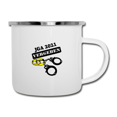 Hochzeit Emaille Tasse - JGA 2021 vergeben ...-