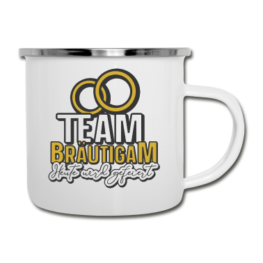 Hochzeit Emaille Tasse - Team Bräutigam
