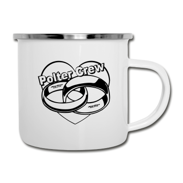 Hochzeit Emaille Tasse - Polter Crew.../+