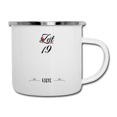 Hochzeit Emaille Tasse - Gästebuch Paarmotiv für die Hochzeit