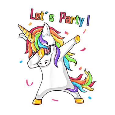 Motiv Tanzendes Einhorn Dabbing Unicorn Party Geburtstag