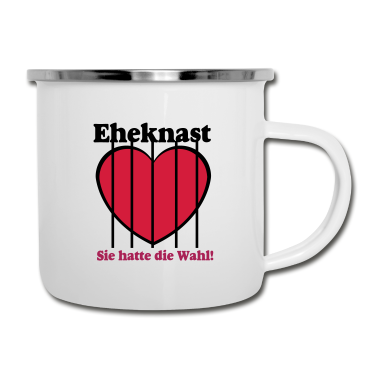 Hochzeit Emaille Tasse - JGA Eheknast .../+