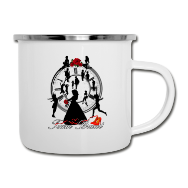 Hochzeit Emaille Tasse - Team Braut