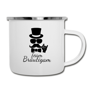 Hochzeit Emaille Tasse - team Groom Bräutigam Polterabend Hochzeit stag do
