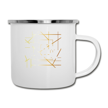 Hochzeit Emaille Tasse - Teambraut