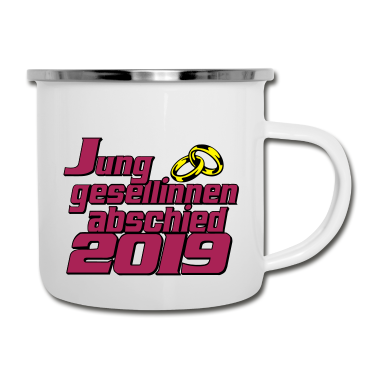 Hochzeit Emaille Tasse - junggesellinnenabschied 2