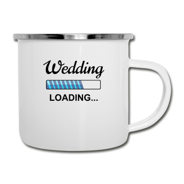 Hochzeit Emaille Tasse - Hochzeit Verlobung Hochzeitsplanung Geschenk