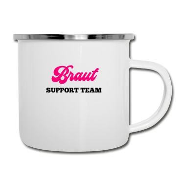 Hochzeit Emaille Tasse - Junggesellenabschied Team Braut Junggesellin jga