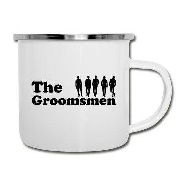 Hochzeit Emaille Tasse - The Groomsmen Wedding Geschenk