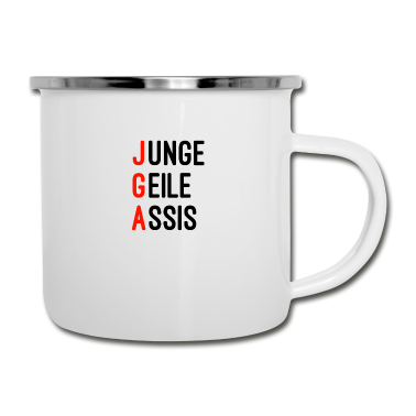 Hochzeit Emaille Tasse - Junggesellenabschied Bräutigam heiratet Team JGA