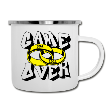 Hochzeit Emaille Tasse - JGA 2021 Hochzeit Game Over ...-