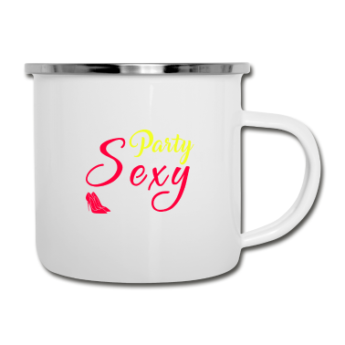 Hochzeit Emaille Tasse - Junggesellinnenabschied sexy Damen im Haus