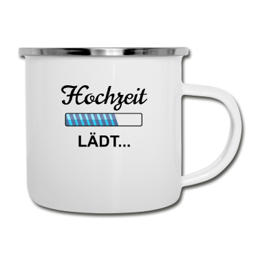 Hochzeit Emaille Tasse - Hochzeit Verlobung Hochzeitsplanung Geschenk