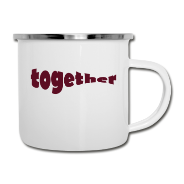 Hochzeit Emaille Tasse - together