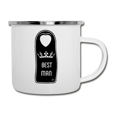 Hochzeit Emaille Tasse - The wedding´s Best Man