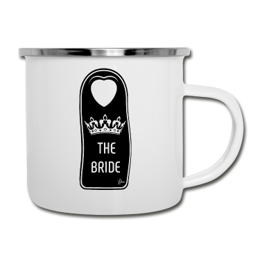 Hochzeit Emaille Tasse - The Bride