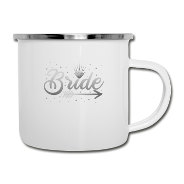 Hochzeit Emaille Tasse - Bride Baut Junggesellenabschied Hochzeit Silber