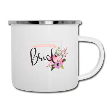 Hochzeit Emaille Tasse - Junggesellenabschied, Bachelorette, Bride, Braut,