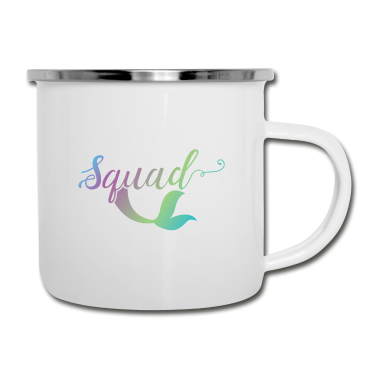 Hochzeit Emaille Tasse - Junggesellinnen JGA Squad Braut Team