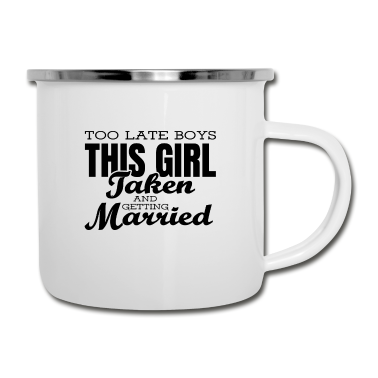 Hochzeit Emaille Tasse - Junggesellinnen JGA Squad Braut Team