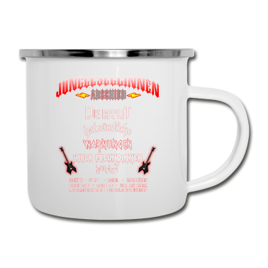 Hochzeit Emaille Tasse - Hard Rock Metal JGA Junggesellinnenabschied Frau