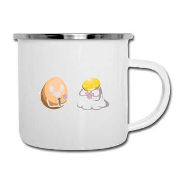 Hochzeit Emaille Tasse - Egg Hochzeit eben Mittwoch Geschenk