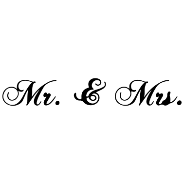 Motiv mr u mrs Hochzeit Dekoschild wedding schrift text