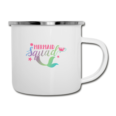 Hochzeit Emaille Tasse - Junggesellinnen JGA Squad Braut Team