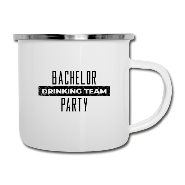 Hochzeit Emaille Tasse - Bachelor Drinking Team JGA Junggesellenabschied