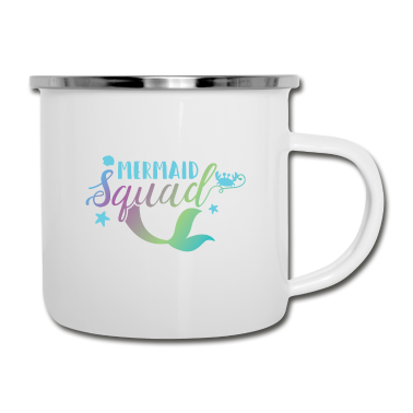 Hochzeit Emaille Tasse - Junggesellinnen JGA Squad Braut Team