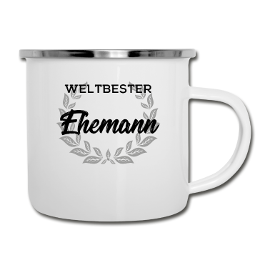 Hochzeit Emaille Tasse - Ehemann Familie Vater Geburtstag Papa Geschenk