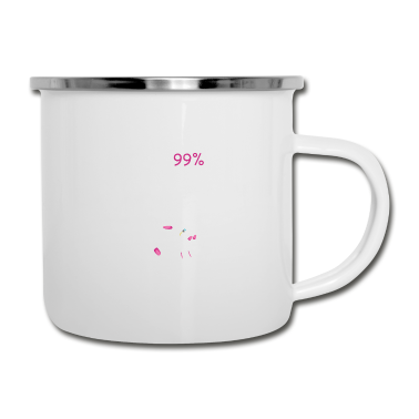 Hochzeit Emaille Tasse - 99% Glückliche lustige Freund Geschenk