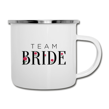 Hochzeit Emaille Tasse - Team Braut