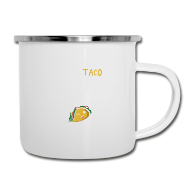 Hochzeit Emaille Tasse - Taco Aus Menü Glücklich verheiratet Geschenk