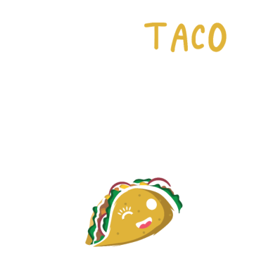 Motiv Taco Aus Menü Glücklich verheiratet Geschenk