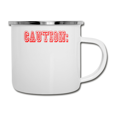 Hochzeit Emaille Tasse - bachelor party in progress used look